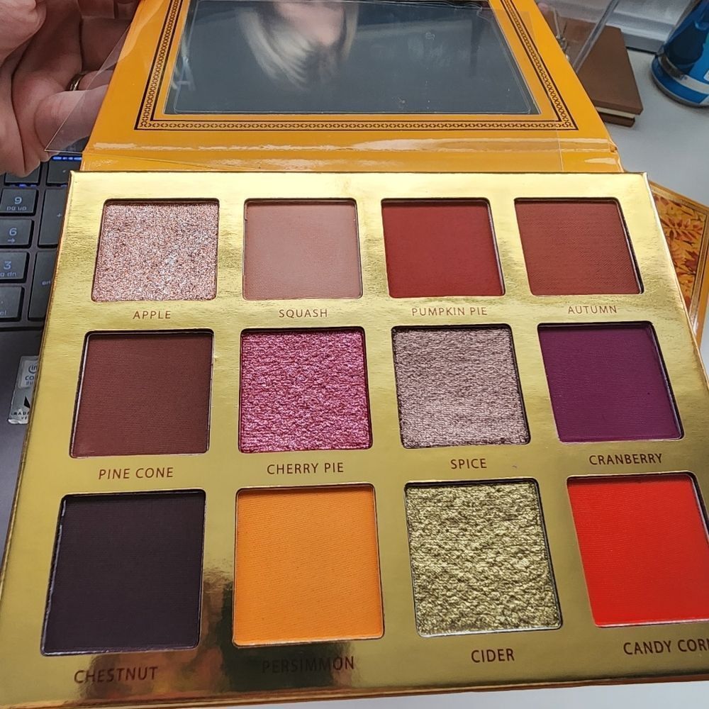 Ace Beauté FALLING FOR YOU EYESHADOW PALETTE 12 SHADES MATTE SHIMMER GLITTER NWT - Picture 5 of 6